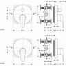 Смеситель для ванны встраиваемый IDEAL STANDARD CERASPRINT 2012 A5723AA